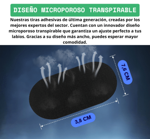Cintas bucales. Dormí mejor, respiración nasal y menos ronquidos